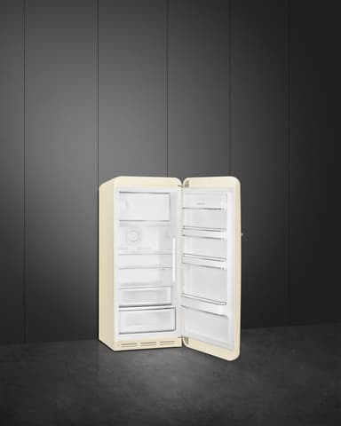 Smeg 50's Style jääkaappi pakastelokerolla FAB28RCR5 (kerma)