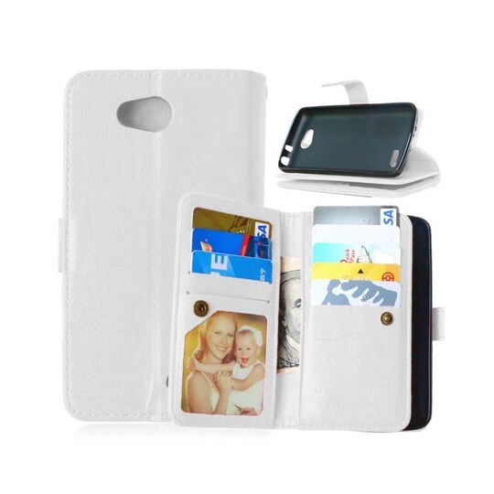 Lompakkotelo Flexi 9-kortti LG L90 (D405)  - valkoinen