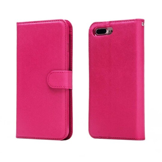 Lompakkokotelo Magneetti 2i1 Apple iPhone 7 Plus / 8 Plus  - pinkki