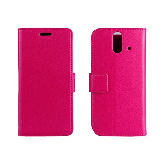 Lompakkokotelo 2-kortti HTC ONE E8  - pinkki