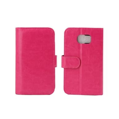 Lompakkokotelo 7-kortti Samsung Galaxy S6 Edge (SM-G925F)  - pinkki