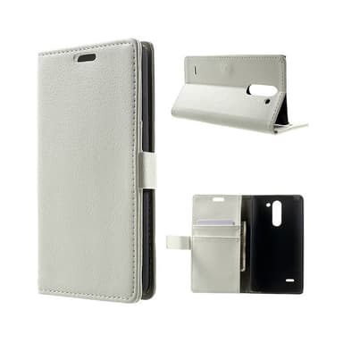 Lompakkokotelo 2-kortti LG G3 Stylus (D690N)  - valkoinen