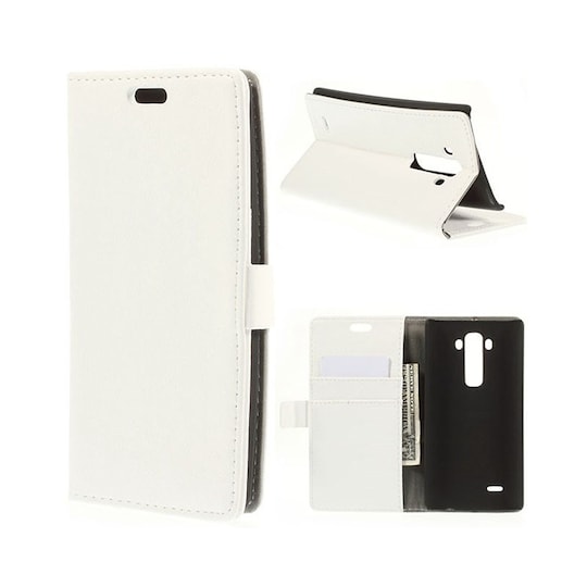 Lompakkokotelo 2-kortti LG G Flex 2 (H955)  - valkoinen
