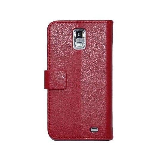 Lompakkokotelo 2-kortti Samsung Galaxy S2 LTE ( GT -i9210)  - punainen