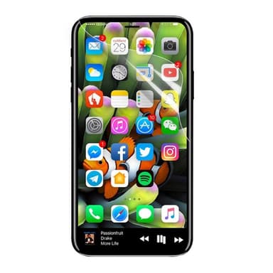 Näytönsuojat Kaarevat PET Apple iPhone X / Xs