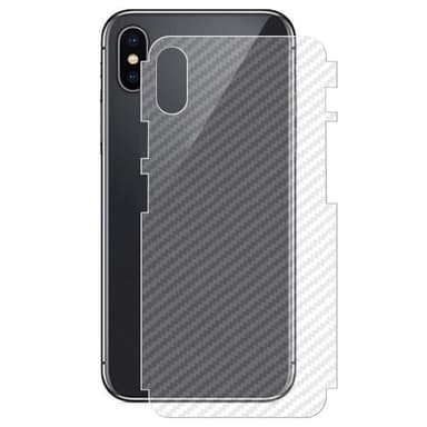 Hiilikuitu ihoa suojaava muovi Apple iPhone X / Xs