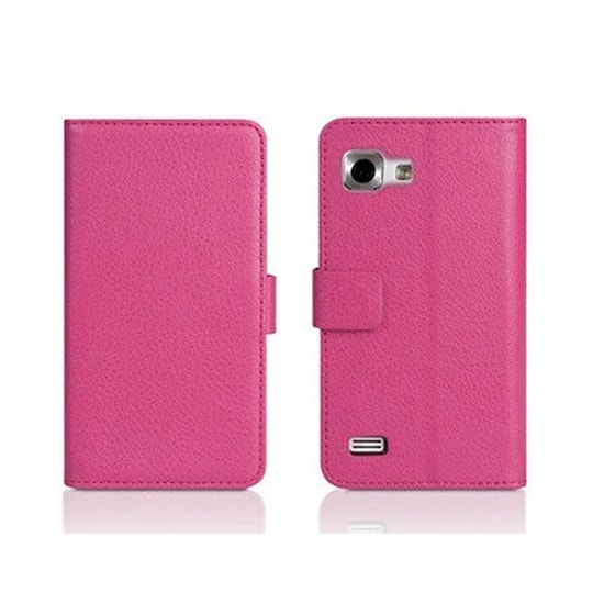 Lompakkokotelo 2-kortti LG Optimus 4X HD (P880)  - pinkki