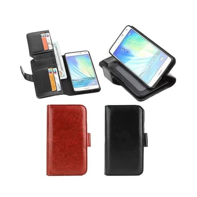 Lompakkokotelo 7-kortti Samsung Galaxy A7 2015 (SM-A700F)  - ruskea