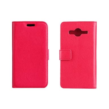 Lompakkokotelo 2-kortti Samsung Galaxy Core 2 (SM-G355H)  - punainen