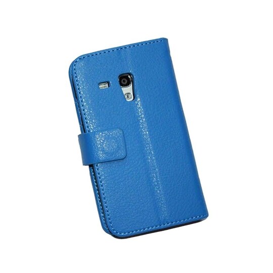 Lompakkokotelo 2-kortti Samsung Galaxy S3 Mini ( GT -i8190)  - sininen
