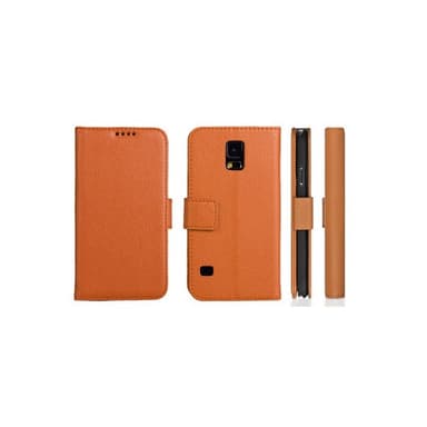 Lompakkokotelo 2-kortti Samsung Galaxy S5 Active (SM-G870F)  - ruskea