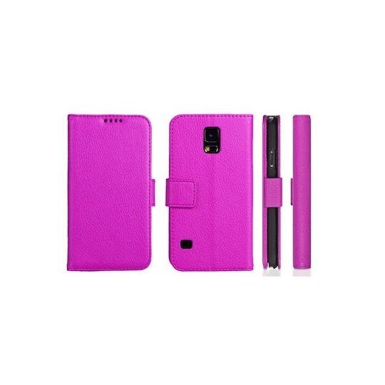 Lompakkokotelo 2-kortti Samsung Galaxy S5 Active (SM-G870F)  - pinkki