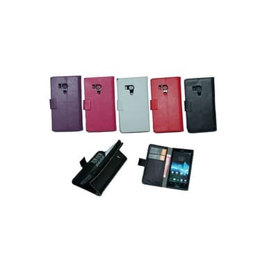 Lompakkokotelo 2-kortti Sony Xperia Acro S (LT26w)  - punainen
