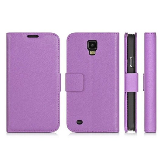 Lompakkokotelo 2-kortti Samsung Galaxy S4 ( GT -i9500)  - violetti