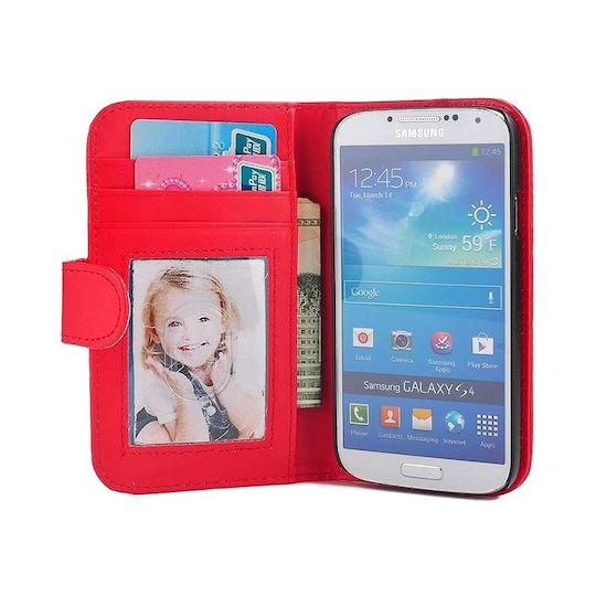 Lompakkokotelo Foto Samsung Galaxy S3 ( GT -i9300)  - punainen