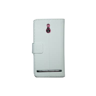 Lompakkokotelo 2-kortti Sony Xperia P (LT22i)  - valkoinen