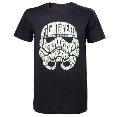 Star Wars Stormtrooper t-paita (musta) (L)