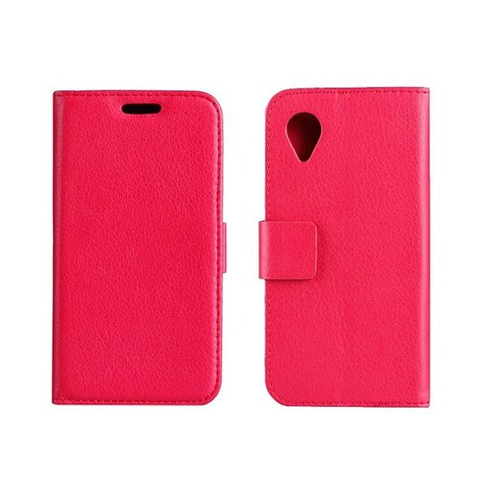 Lompakkokotelo 2-kortti LG Nexus 5 (E980)  - punainen
