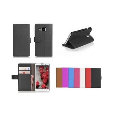 Lompakkokotelo 2-kortti LG Optimus L9 II (D605)  - musta