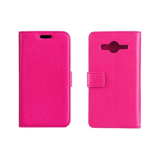 Lompakkokotelo 2-kortti Samsung Galaxy Core 2 (SM-G355H)  - pinkki