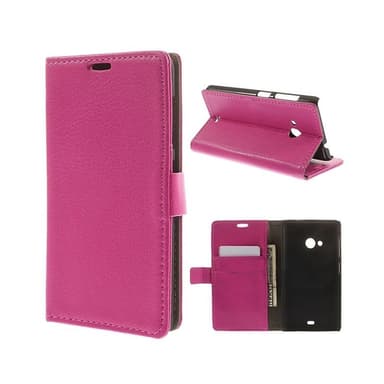 Lompakkokotelo 2-kortti Microsoft Lumia 535 (RM-1091)  - pinkki