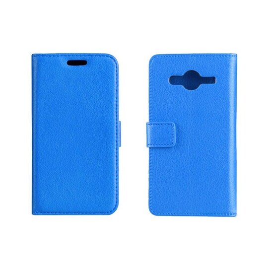 Lompakkokotelo 2-kortti Samsung Galaxy Core 2 (SM-G355H)  - sininen