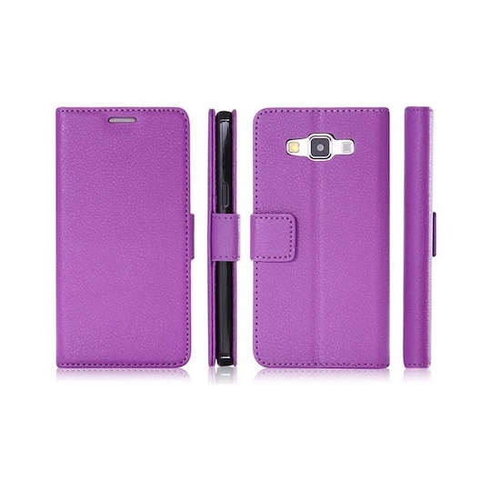 Lompakkokotelo 2-kortti Samsung Galaxy A7 2015 (SM-A700F)  - violetti