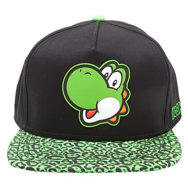 Nintendo Yoshi lippalakki (musta/vihreä)