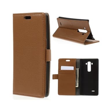 Lompakkokotelo 2-kortti LG G Flex 2 (H955)  - ruskea