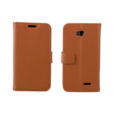 Lompakkokotelo 2-kortti LG L70 / L65 (D280)  - ruskea