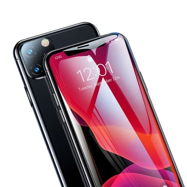 5D kaareva lasi näytönsuoja Apple iPhone 11 Pro Max (6.5 ")