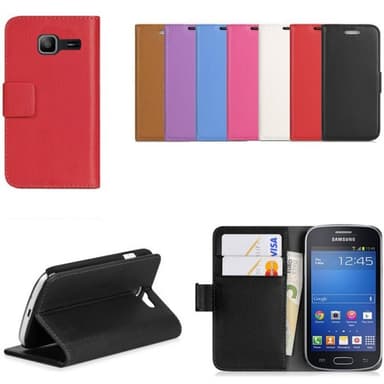 Lompakkokotelo 2-kortti Samsung Galaxy Star Pro ( GT -s7262)  - valkoi