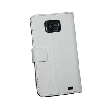 Lompakkokotelo 2-kortti Samsung Galaxy S2 ( GT -i9100)  - valkoinen