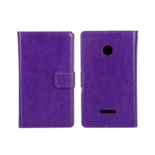 Lompakkokotelo 2-kortti Microsoft Lumia 435 (RM-1070)  - violetti