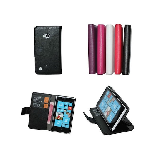 Lompakkokotelo 2-kortti Nokia Lumia 720 (RM-885)  - pinkki