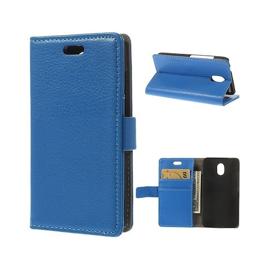 Lompakkokotelo 2-kortti HTC Desire 210  - sininen