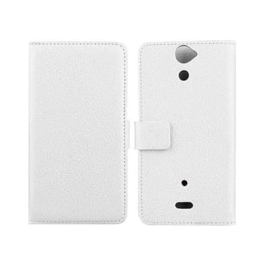 Lompakkokotelo 2-kortti Sony Xperia V (LT25i)  - valkoinen