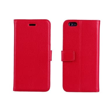 Lompakkokotelo 2-kortti Apple iPhone 6, 6S  - punainen