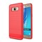 Harjattu TPU kuori Samsung Galaxy J5 2016 (SM-J510F)  - punainen