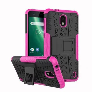 Iskunkestävä Suojakuori Nokia 2 (TA-1035)  - pinkki