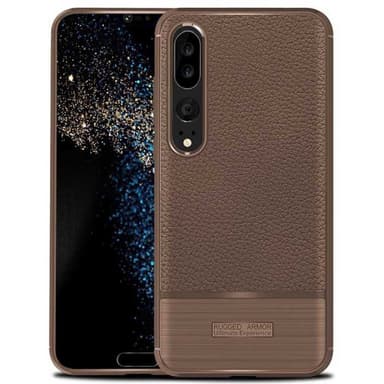Rugged Armor TPU kuori Huawei P20 Pro (CLT-L29)  - ruskea