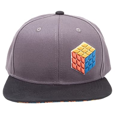 Rubik s Cube 3D logo lippalakki (musta)