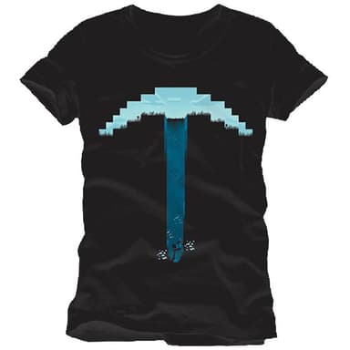 Minecraft t-paita - Hakku (musta) (XL)
