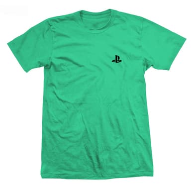 PlayStation t-paita - logo (vihreä, M)