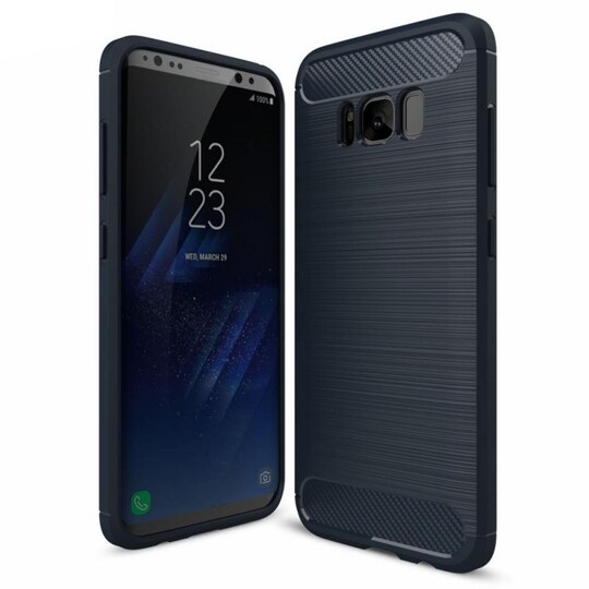 Harjattu TPU kuori Samsung Galaxy S8 (SM-G950F)  - sininen