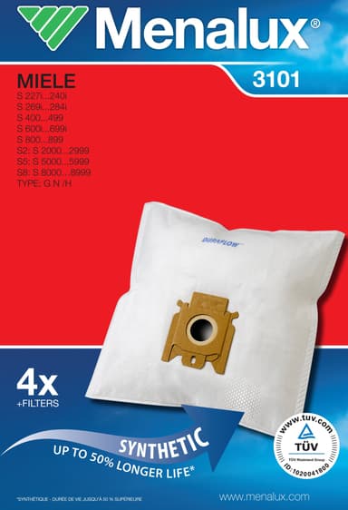 Menalux pölypussit 3101 (Miele)