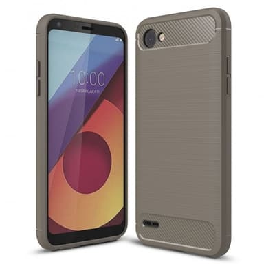 Harjattu TPU kuori LG Q6 (M700A)  - harmaa
