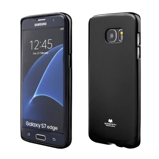 Mercury Jelly kotelo Samsung Galaxy S7 Edge (SM-G935F)  - musta