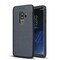 Nahkakuvioitu TPU kuori Samsung Galaxy S9 Plus (SM-G965F)  - sininen