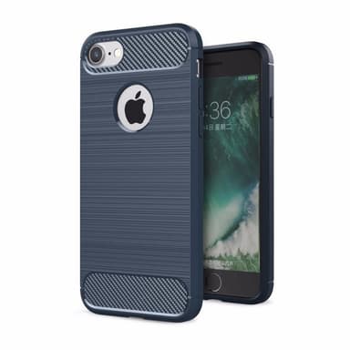 Harjattu TPU kuori Apple iPhone 7/8  - sininen
